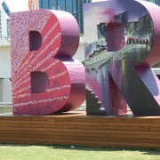 Polystyrene Brisbane Sign - G20 World Leaders Summit, Southbank, Brisbane