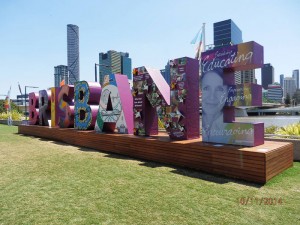 Polystyrene Brisbane Sign - G20 World Leaders Summit, Southbank, Brisbane