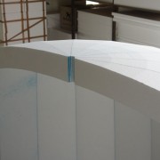 Polystyrene Movie Prop - Basic form of Bell prior to paint and finishing sand down for textured result