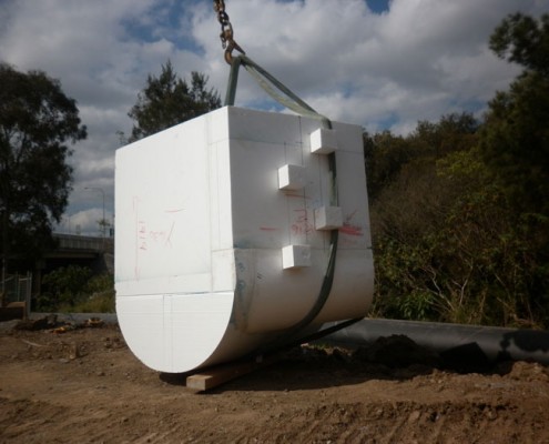 Concrete Pit Mould - Part of the Dinmore to Goodna Pipe & Drainage Up-grade after the floods of Brisbane.
