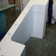 Polystyrene Concrete Void Form - Block out form for a concrete girder pour as part of a bridge spandrel in Western Queensland damged after floods