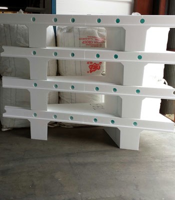 Polystyrene Concrete Void Form - Block out form for a concrete girder pour as part of a bridge spandrel in Western Queensland damged after floods