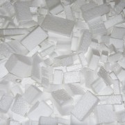 Polystyrene Packaging Chips Close Up